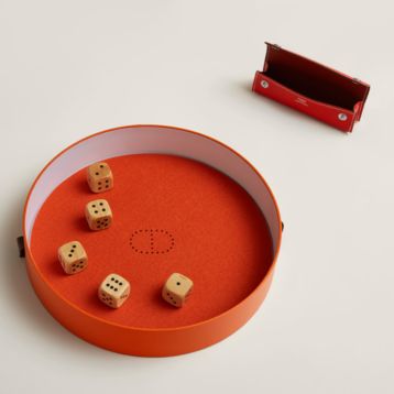 Chance dice case - Brown | Hermès Netherlands